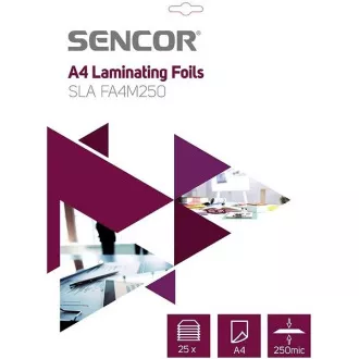 SLA FA4M250 Fólie A4 250mic 25ks SENCOR