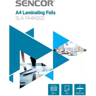 SLA FA4M200 Fólie A4 200mic 25ks SENCOR