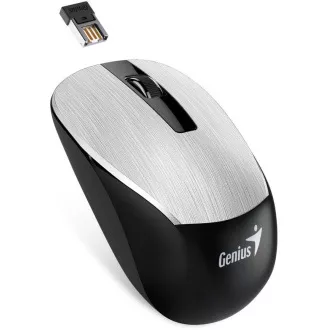 NX-7015 stříbrná bezdrátová myš GENIUS