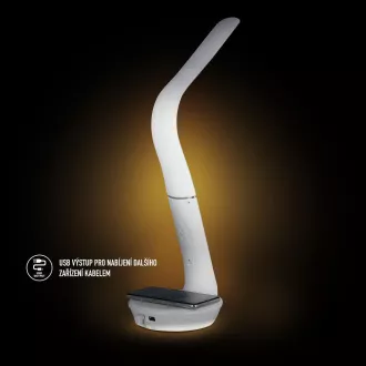 RTL 204 stm.LED lamp.černá Qi 6W RETLUX