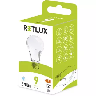 RLL 405 A60 E27 bulb 9W DL        RETLUX