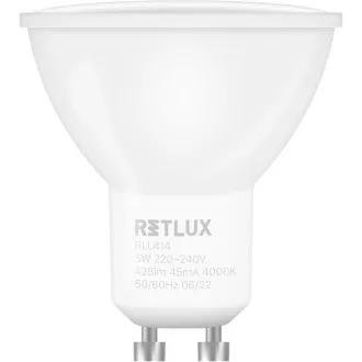 RLL 414 GU10 bulb 5W CW RETLUX