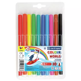 Popisovač Centropen 7550/10 10 barev válcový hrot 1mm