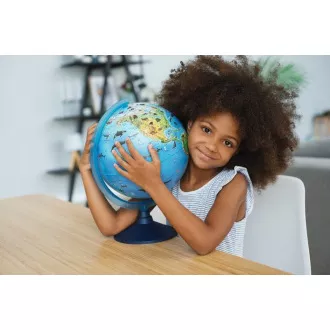 Alaysky Globe 25 cm Zoogeografický glóbus pro předškolní děti, popisky v angličtině