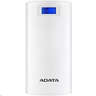 ADATA PowerBank P20000D - externí baterie pro mobil/tablet 20000mAh, 2, 1A, bílá ADATA PowerBank P20000D - externí baterie pro mobil/tablet 20000mAh, 2, 1A, bílá