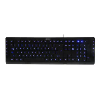 A4tech multimediální klávesnice KD-600L modře podsvícená, CZ/US, USB A4tech multimediální klávesnice KD-600L modře podsvícená, CZ/US, USB