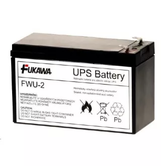 Baterie - FUKAWA FWU-2 náhradní baterie za RBC2 (12V/7, 2Ah, Faston 250), životnost 5let