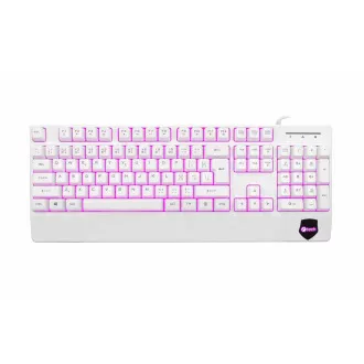 C-TECH klávesnice KB-104W, USB, 3 barvy podsvícení, bílá, CZ/SK C-TECH klávesnice KB-104W, USB, 3 barvy podsvícení, bílá, CZ/SK