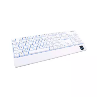 C-TECH klávesnice KB-104W, USB, 3 barvy podsvícení, bílá, CZ/SK C-TECH klávesnice KB-104W, USB, 3 barvy podsvícení, bílá, CZ/SK