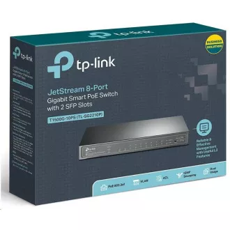 TP-Link OMADA JetStream switch TL-SG2210P (8xGbE, 2xSFP, 8x PoE+, 61W, fanless)