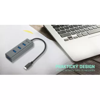 i-tec USB-C Metal 4-portový HUB