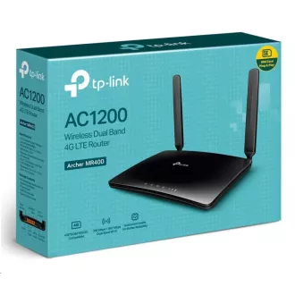 TP-Link Archer MR400 OneMesh WiFi5 router (AC1200, 4G LTE, 2, 4GHz/5GHz, 3x100Mb/s LAN, 1x100Mb/s LAN/WAN, 1xmicroSIM)