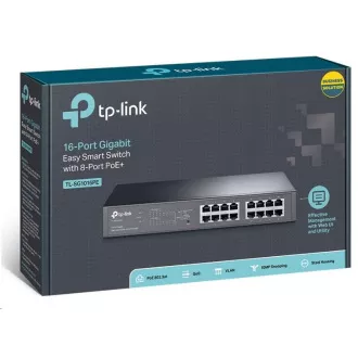 TP-Link Easy Smart switch TL-SG1016PE (16xGbE, 8xPoE+, 150W, fanless)