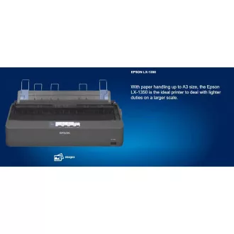 EPSON tiskárna jehličková LX-1350, A3, 9 jehel, 357 zn/s, 1+4 kopii, USB 2.0, LPT, RS232 EPSON tiskárna jehličková LX-1350, A3, 9 jehel, 357 zn/s, 1+4 kopii, USB 2.0, LPT, RS232