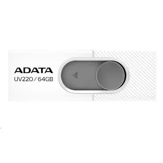 ADATA Flash Disk 32GB UV220, USB 2.0 Dash Drive, bílá/šedá ADATA Flash Disk 32GB UV220, USB 2.0 Dash Drive, bílá/šedá