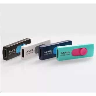 ADATA Flash Disk 64GB UV220, USB 2.0 Dash Drive, bílá/šedá