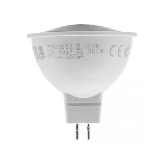 TESLA - LED MR160630-5, žárovka GU5,3 MR16, 6W, 12V, 470lm, 25 000h, 3000K teplá bílá, 100°