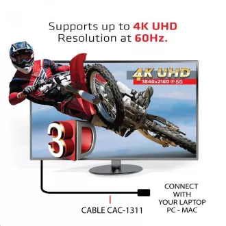 Club3D Kabel Certifikovaný HDMI 2.0 Premium High Speed 4K60Hz UHD, 1m