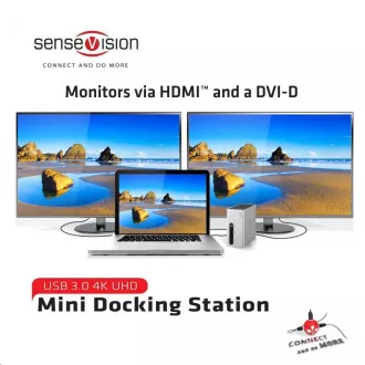 Club3D Dokovací stanice USB-A 8v1, 1xHDMI, 1xDVI, 4xUSB, 1xRJ45, 1x3.5mm, šedá Club3D Dokovací stanice USB-A 8v1, 1xHDMI, 1xDVI, 4xUSB, 1xRJ45, 1x3.5mm, šedá