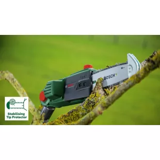 Bosch UniversalChainPole 18 akumulátorový teleskopický prořezávač větví, řetěz Oregon, automatické mazání, ochrana lišty Bosch UniversalChainPole 18 akumulátorový teleskopický prořezávač větví, řetěz Oregon, automatické mazání, ochrana lišty