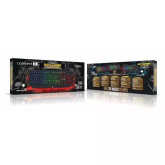 CONNECT IT BATTLE RNBW klávesnice pro hráče, CZ/US