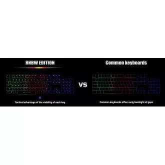 CONNECT IT BATTLE RNBW klávesnice pro hráče, CZ/US