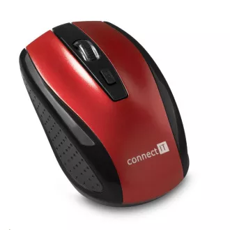 CONNECT IT Bezdrátová optická myš, červená