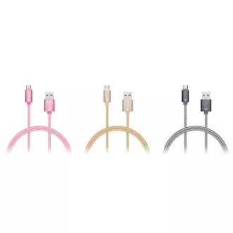 CONNECT IT Wirez Premium Metallic micro USB - USB, rose gold, 1m
