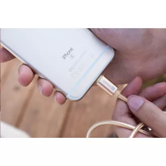 CONNECT IT Wirez Premium Metallic micro USB - USB, rose gold, 1m