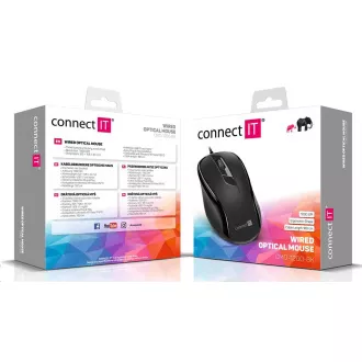 CONNECT IT Optická myš, USB, černá