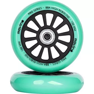 Náhradní kolečka na freestyle koloběžku MOVINO EDGE 100 mm, hliník, 2 ks, Zlatá