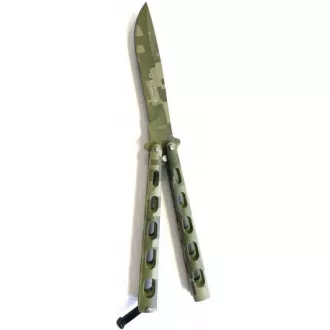 Skládací nůž motýlek Kandar, CAMO 23cm