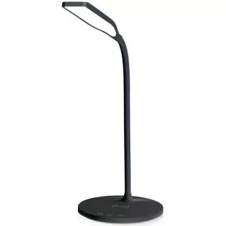 LED stolní lampa s nabíječkou Qi, černá