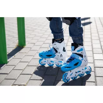 Kolečkové brusle 4v1 Enero KIDS - modro-bílé, 34-37 Kolečkové brusle 4v1 Enero KIDS - modro-bílé, 34-37