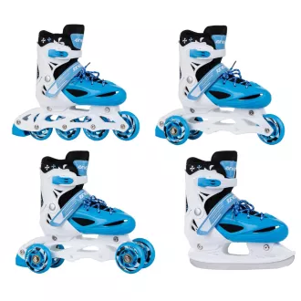 Kolečkové brusle 4v1 Enero KIDS - modro-bílé, 34-37 Kolečkové brusle 4v1 Enero KIDS - modro-bílé, 34-37