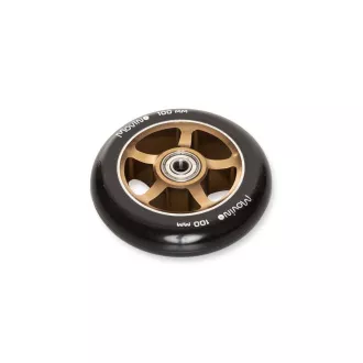 Náhradní kolečka na freestyle koloběžku MOVINO EDGE 100 mm, hliník, 2 ks, Zlatá