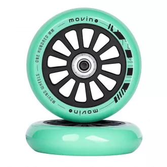Náhradní MOVINO kolečka na freestyle koloběžku 100mm, PP, 2 ks, Mint