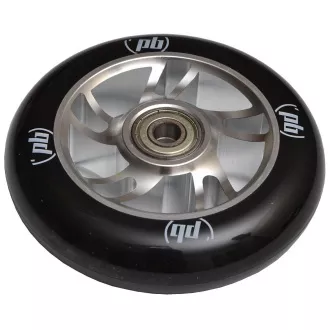 Náhradní kolečka do freestyle koloběžky - 100 mm hliník, stříbrné, 2 ks Náhradní kolečka do freestyle koloběžky - 100 mm hliník, stříbrné, 2 ks