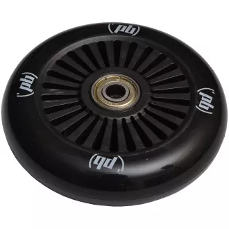 Náhradní kolečka do freestyle koloběžky - 100mm PU, černé, 2 ks