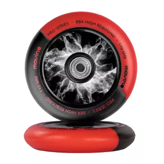 Náhradní kolečka na freestyle koloběžku MOVINO Maniac, 110 mm, Nylon, 2 ks, Modrá