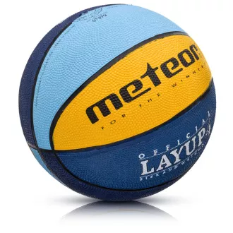 Basketbalový míč MTR LAYUP vel.4, modro-žlutá