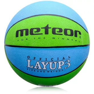Basketbalový míč MTR LAYUP vel.3, modro-zelený