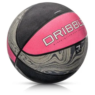 Basketbalový míč METEOR Dribble, vel. 7, růžový Basketbalový míč METEOR Dribble, vel. 7, růžový