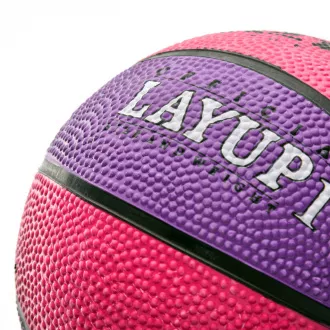Basketbalový míč MTR LAYUP vel.1, růžovo-fialový