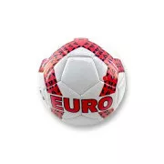 Fotbalový míč EURO vel. 5, bílo-červený