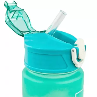 Motivační sportovní láhev 3v1, 2000 ml + 900 ml + 300 ml, Černá