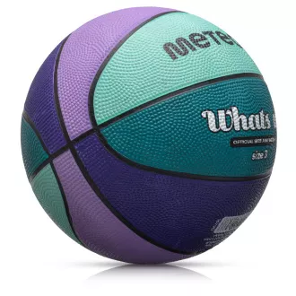 Basketbalový míč MTR WHATS UP, vel. 3, fialovo-modrý