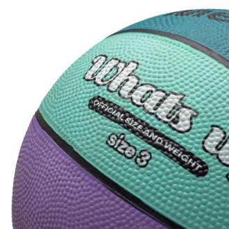 Basketbalový míč MTR WHATS UP, vel. 3, fialovo-modrý