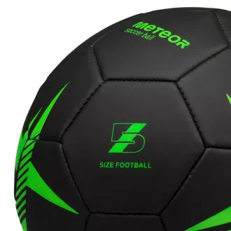 Fotbalový míč MTR SPIN, vel. 5, černo-zelený Fotbalový míč MTR SPIN, vel. 5, černo-zelený