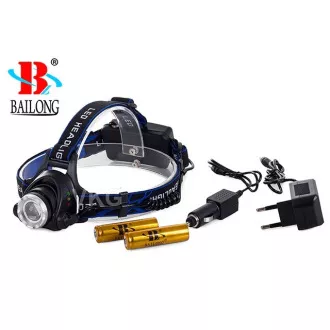 AKU čelovka Bailong BL-6699, led typu CREE XML + dobíjecí set